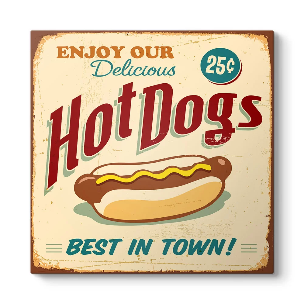 Hot Dogs Tablosu - Model 3